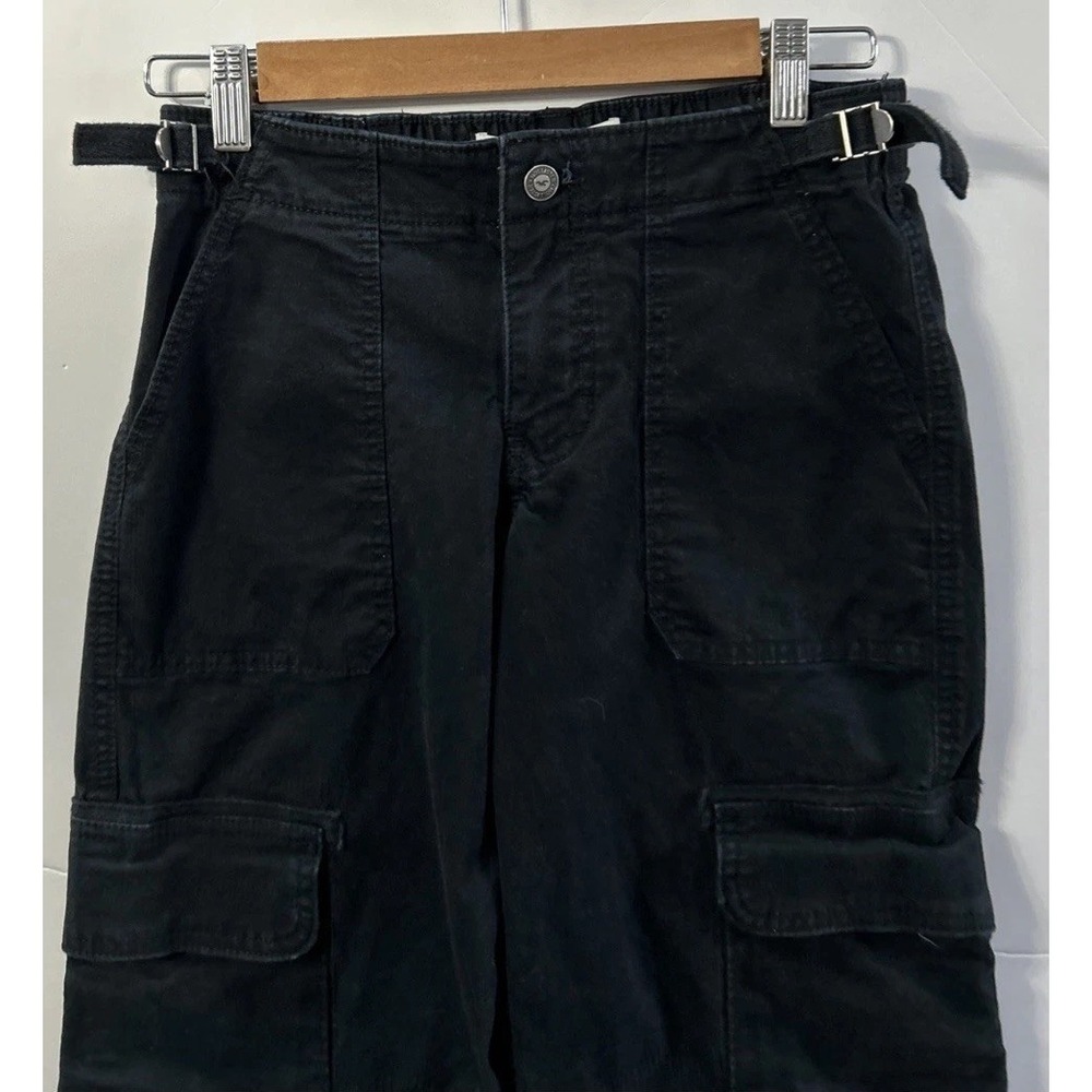 Women's Hollister Y2K Wide Leg Cargo Low Rise Baggy Pants Sz 24 00R Grunge